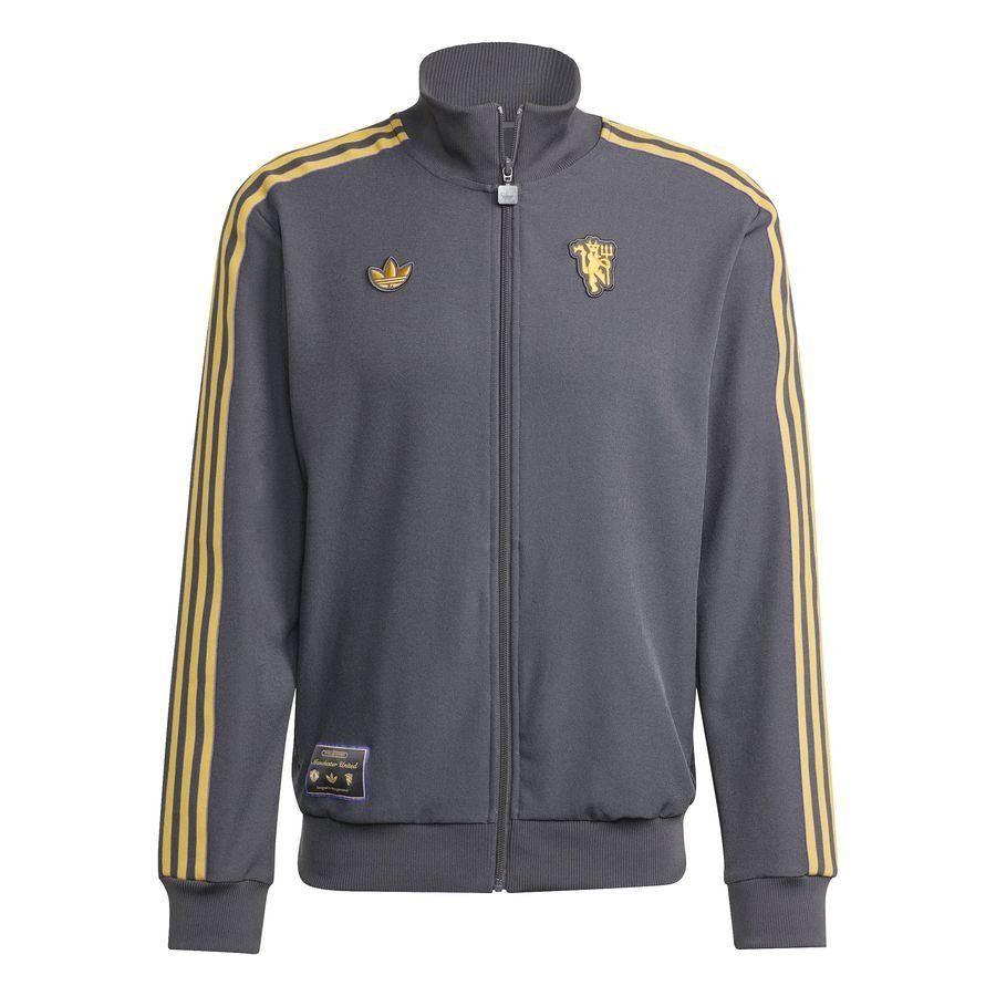 Manchester United Track Top Terrace Icons - Utility Black - Men's-SoccerKits Hub | Buy Soccer Jerseys Online